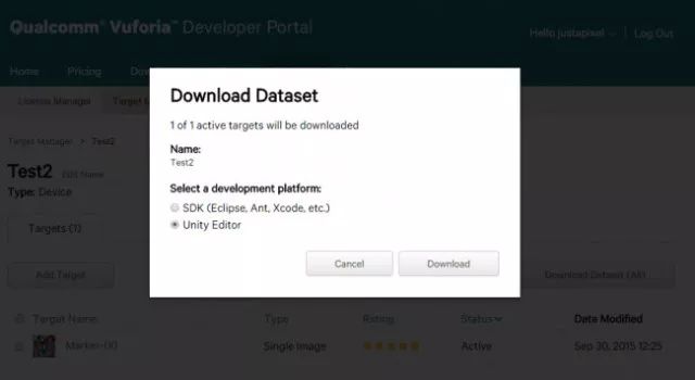 用Unity制作AR应用