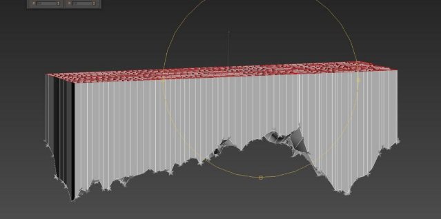 步骤十二：将顶点压平