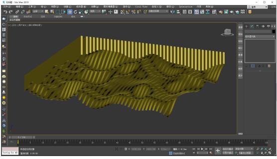 13、退出可编辑多边形选择状态，并按F3实体显示模型