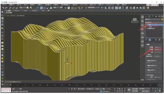 8、在修改选项面板中再给模型添加一个壳修改器命令，设置壳的厚度为60mm